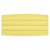 Satin Cummerbund and Bow Tie Set - Canary Yellow