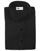 Lucca Black Wingtip Collar Tuxedo Shirt - Boy's Large