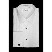 Laydown Collar Tuxedo Shirt by Cristoforo Cardi - 18" Neck