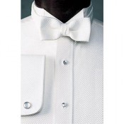 Pique Wing Collar Tuxedo Shirt For Tuxedo Tails - Boy's Small