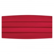 Satin Red Cummerbund
