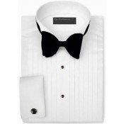 Wing Collar Tuxedo Shirt by Perry Ellis