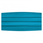 Satin Carribian Blue Cummerbund