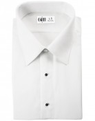 Como White Laydown Collar Tuxedo Shirt - Boy's Small