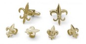 Fleur De Lis Cufflinks and Studs Set